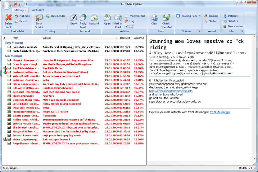 New Mail Explorer